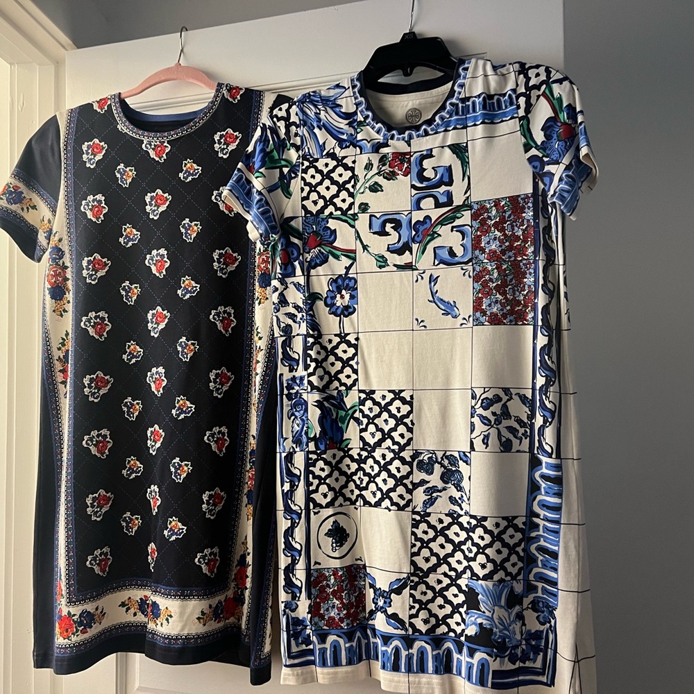 2 Tory Burch tshirt dresses
